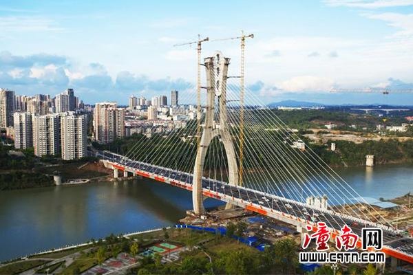 新涪江大桥建成通车曾菁华宣布大桥通车王志杰致辞-头条-潼南网